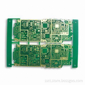 High-density Multilayer PCB, HDI (2+6+2), 1.6 +/-0.16mm Finish Thickness
